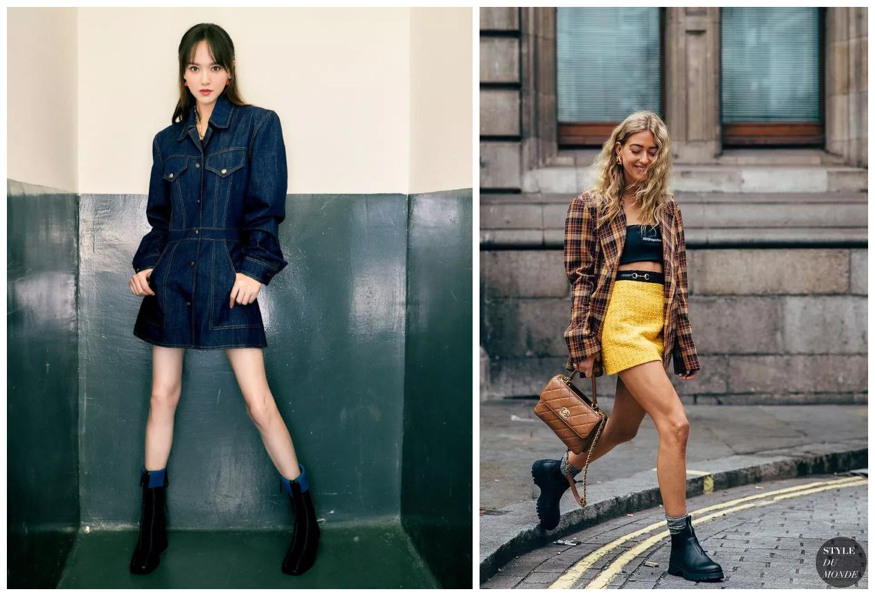 流行袜子外穿不露脚踝,袜子百搭外穿潮流