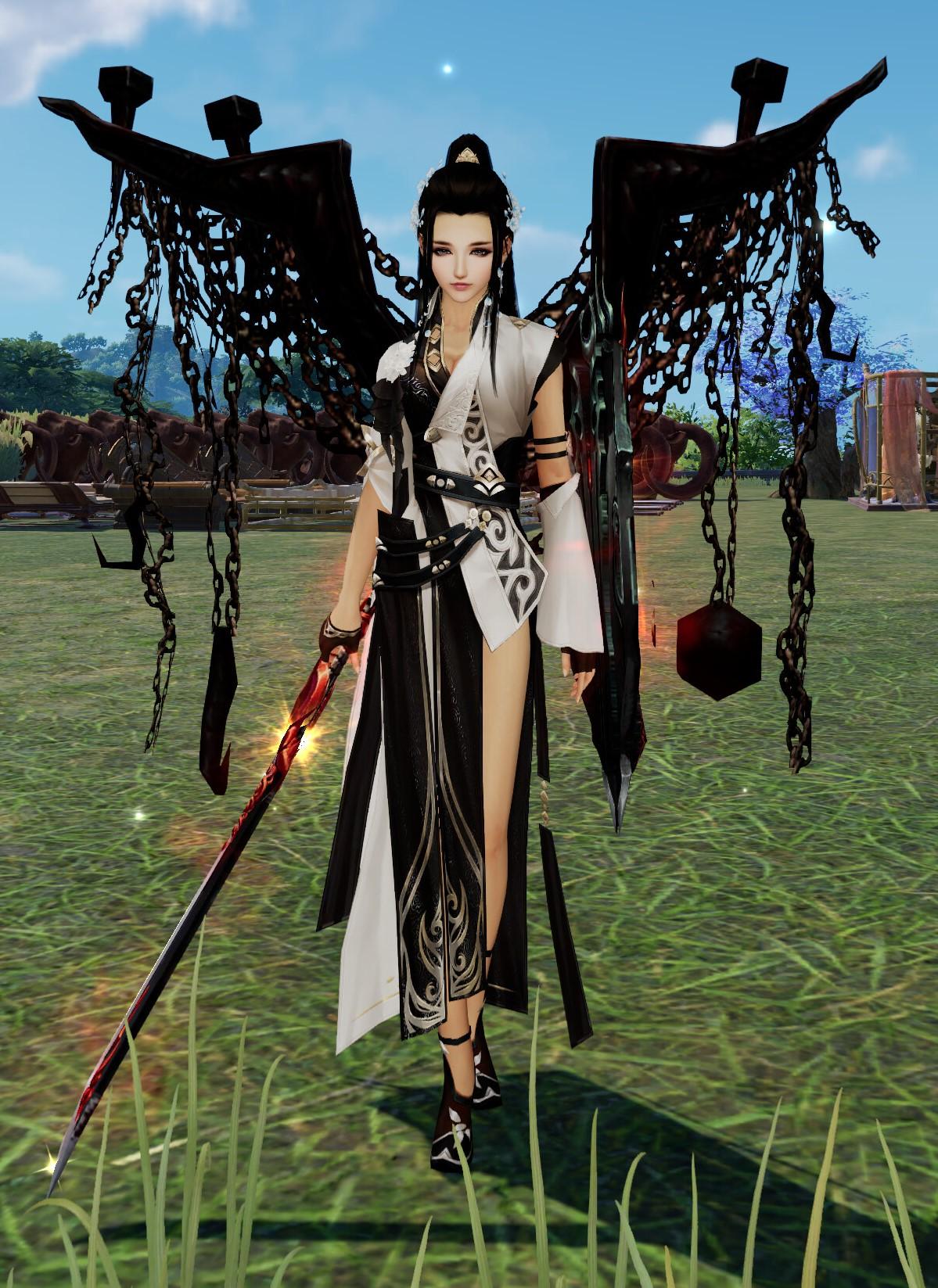 剑网三挂件真红,剑网3背后两把剑的挂件