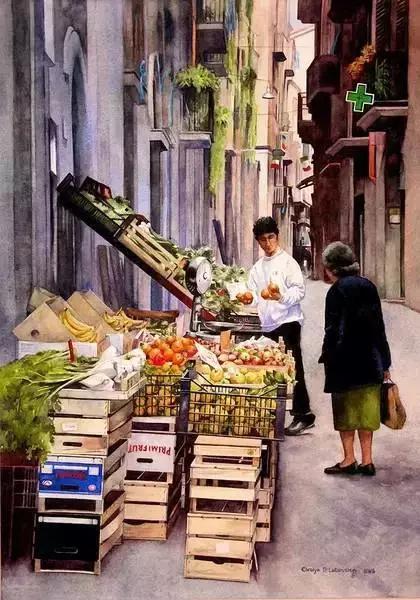 水彩大神之作,国外大师水彩值得一看