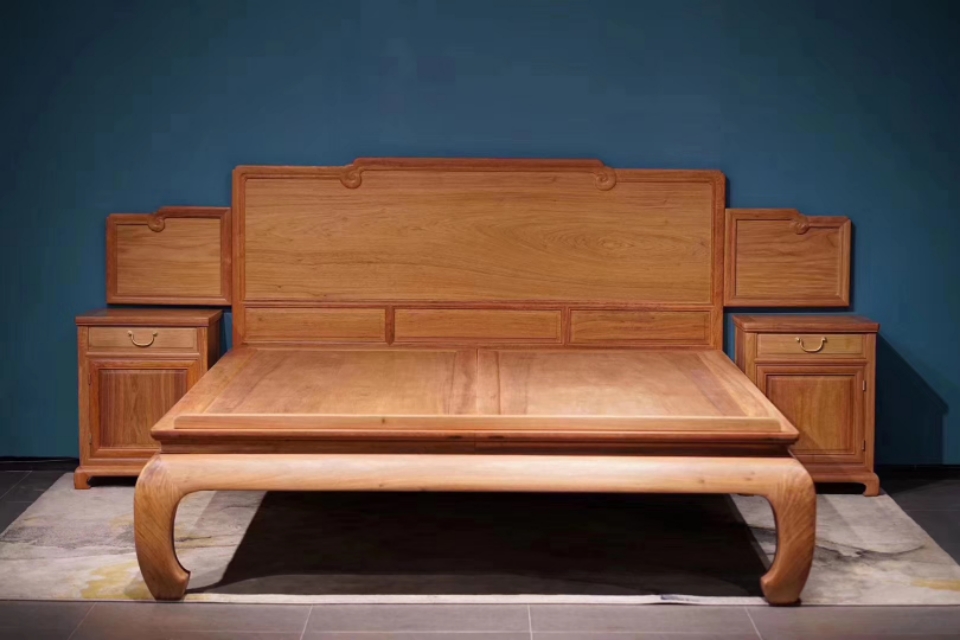 缅甸花梨素面大床,缅甸花梨大床介绍