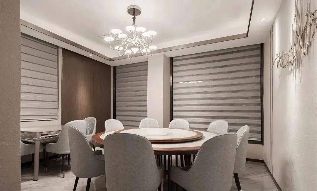 小户型奶油风客餐厅设计,咖啡餐厅设计效果图