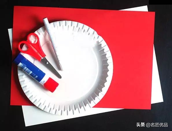 长方形创意纸盘美工作品,纸盘子手工秋天