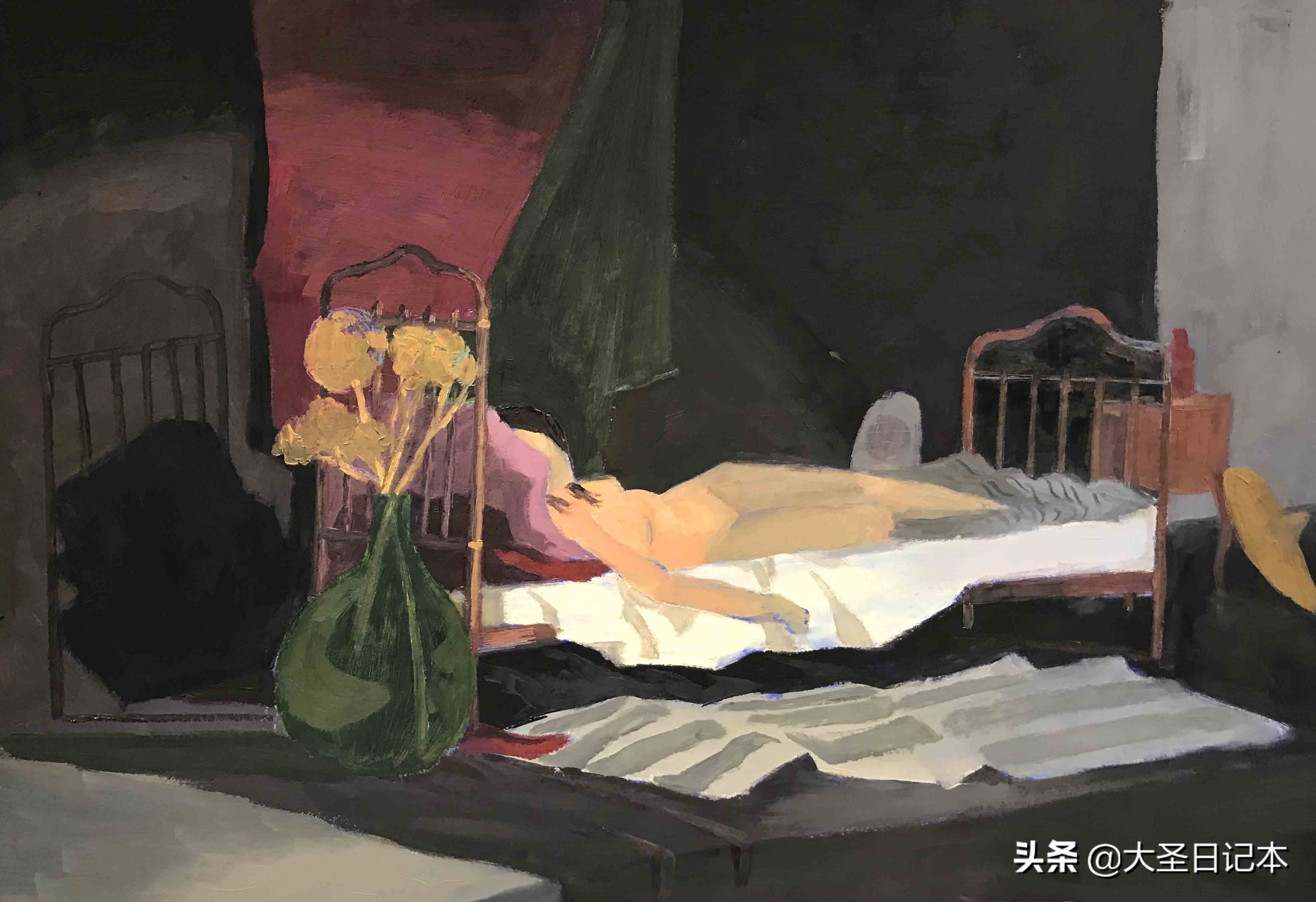 漫画现场临摹,人物写生漫画速写