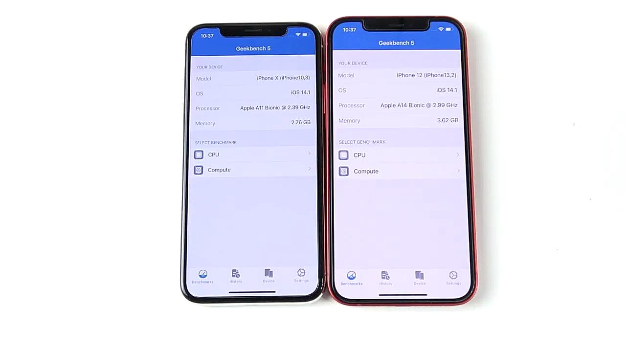 iphonex对比iphone12promax,iphonex和iphone12性能差距