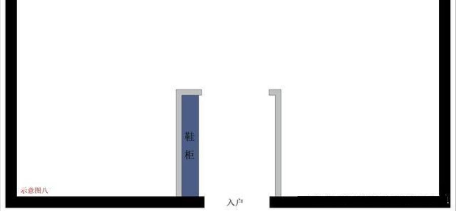 门左右两边没墙怎样做入户鞋柜,入户门左右两侧无墙体如何做鞋柜