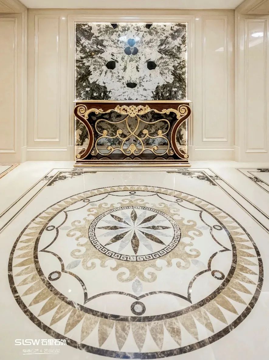 大理石水刀拼花现代,大理石水刀拼花现代风格效果