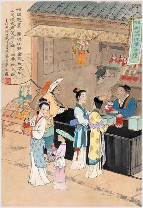 100首诗词100张风俗图太美了,100幅中国古风俗画