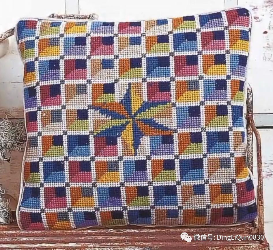 绣好的十字绣抱枕,十字绣新款圆形抱枕图案大全
