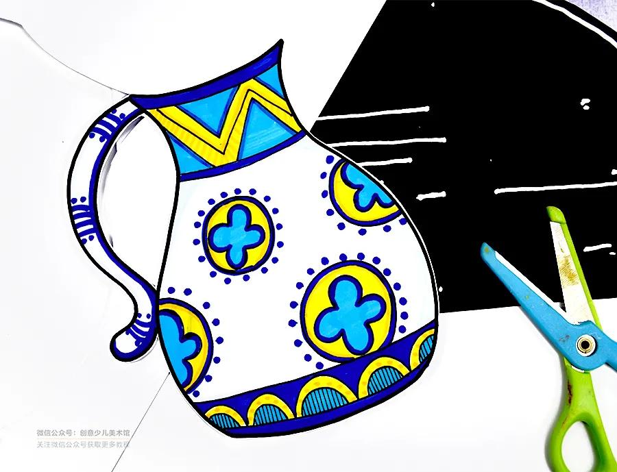 儿童画静物花卉,以花朵为主题的儿童画色彩丰富