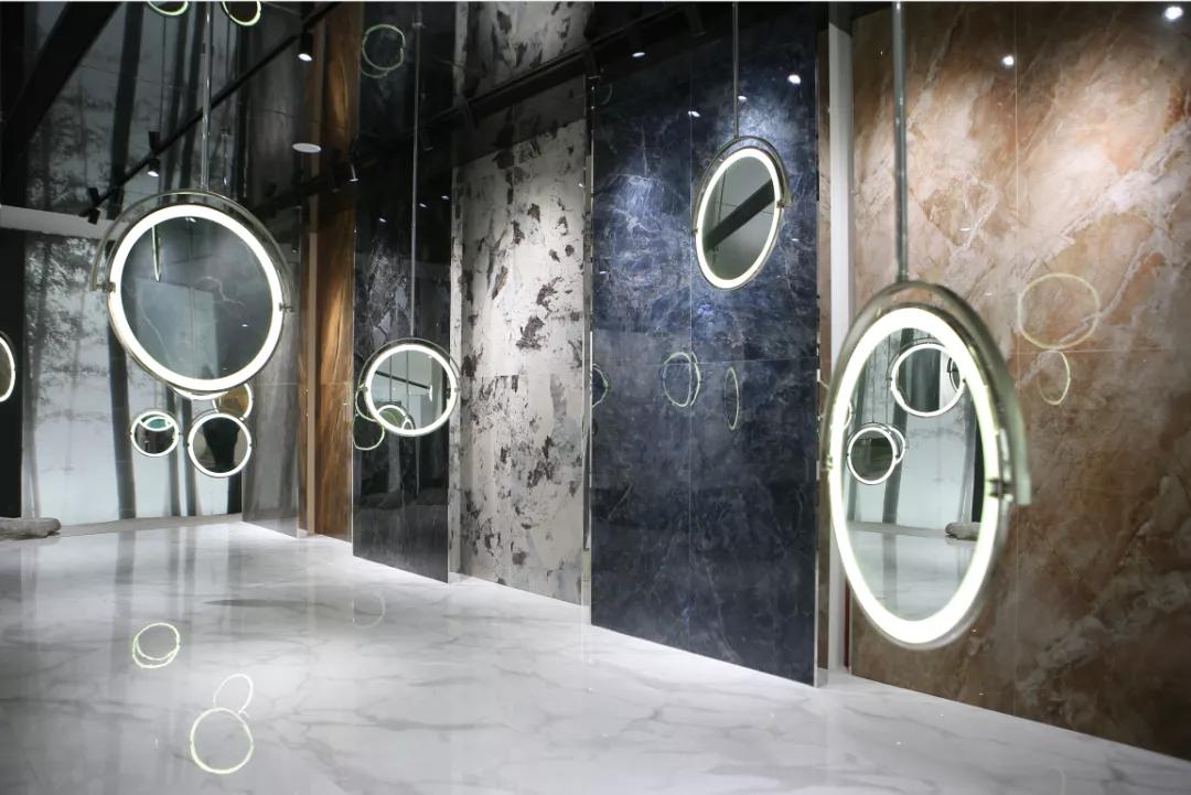 冠星王澜系列展厅效果,冠星王陶瓷佛山总部展厅