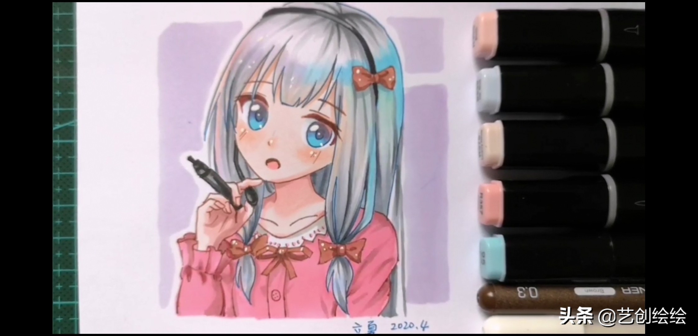 马克笔怎么画纱质的衣服,和泉纱雾马克笔配色