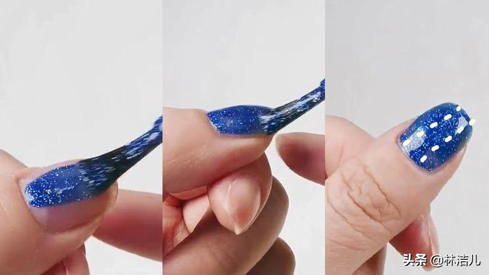 林允美甲教程完整版,林允弄美甲