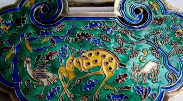 珐琅古法长命锁,最贵的古代银锁