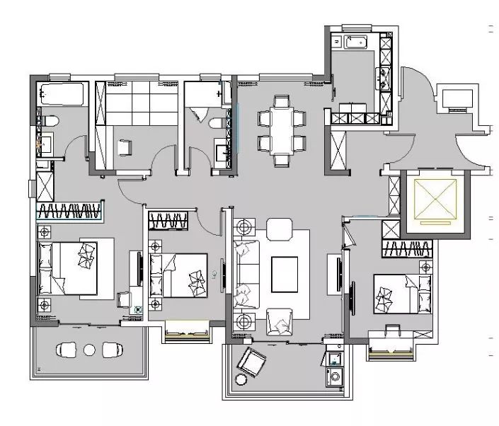 锦华装修风格实景,锦华装饰美式