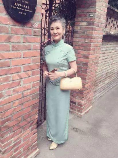陶玉玲穿旗袍,86岁陶玉玲老得优雅