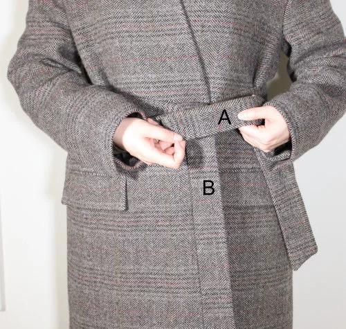 大衣腰带显瘦,大衣腰带的7种系法简单