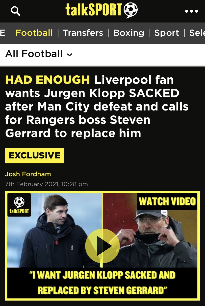 利物浦球迷要求克洛普不要走,利物浦杰拉德和克洛普