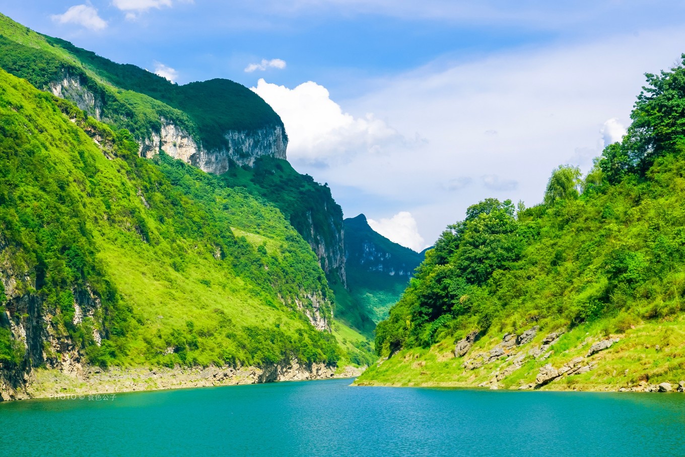 千里乌江画廊最美景点,游览贵州乌江十里画廊