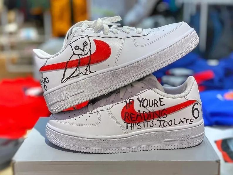 耐克解构ow联名af1,耐克af1联名stussy