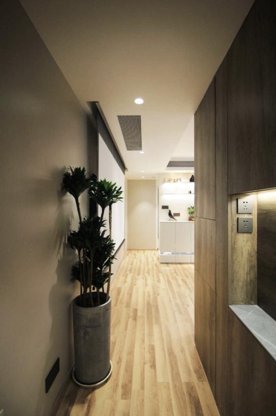 如何把电视墙和走廊变为一体,小户型把电视墙改在过道墙面上