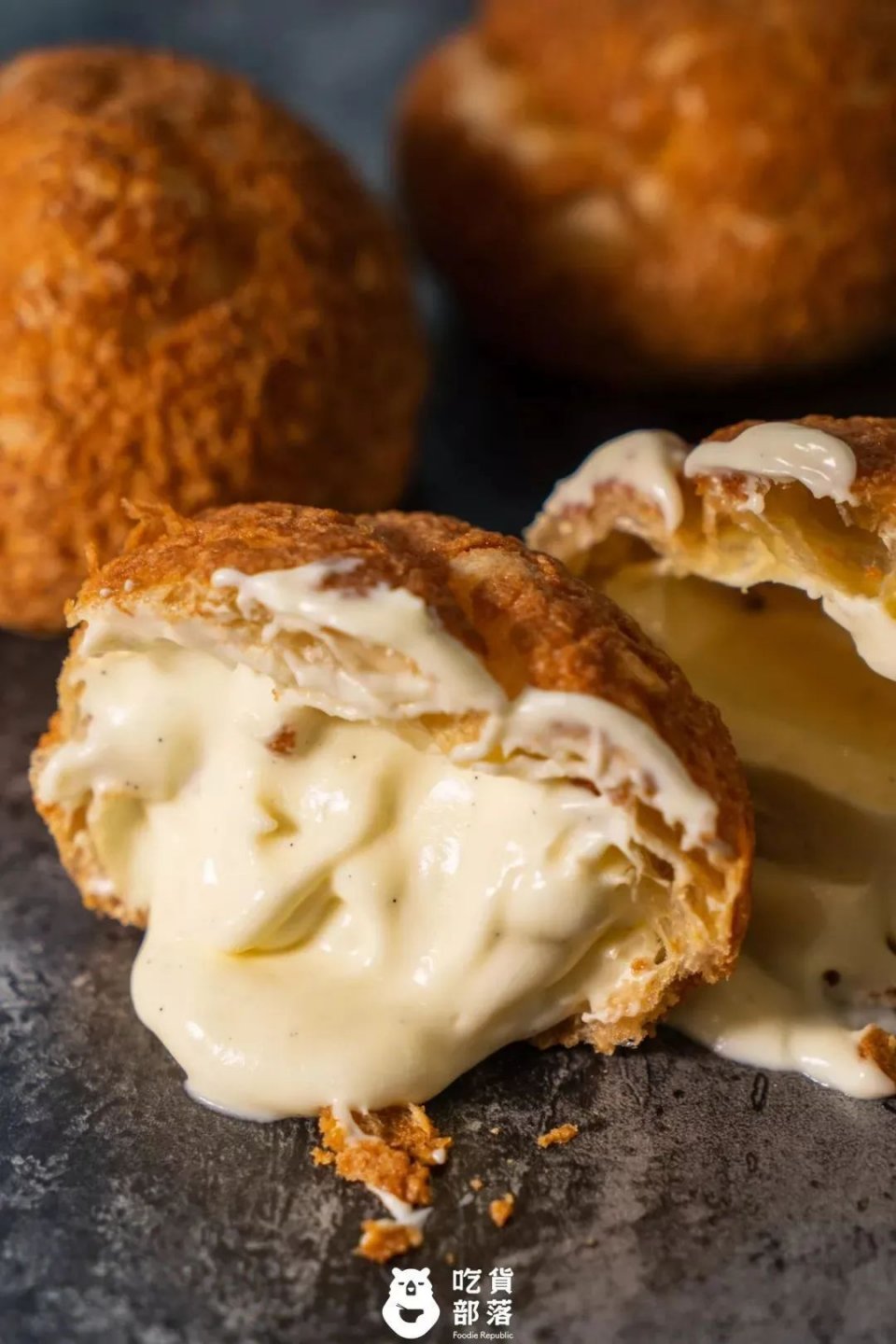 西树泡芙回归款,西树泡芙绿色奶油