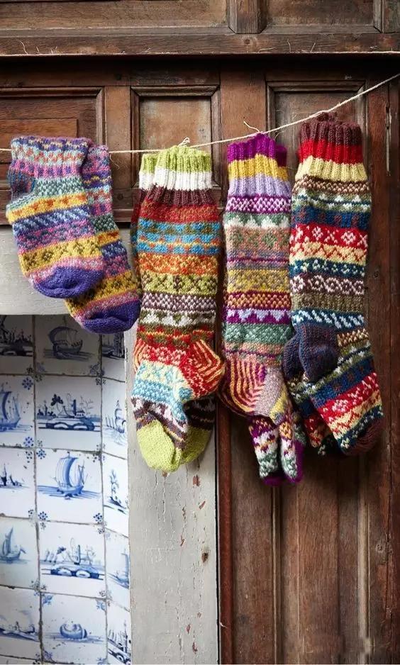 自己织的毛线袜,在家穿的毛线袜怎么织