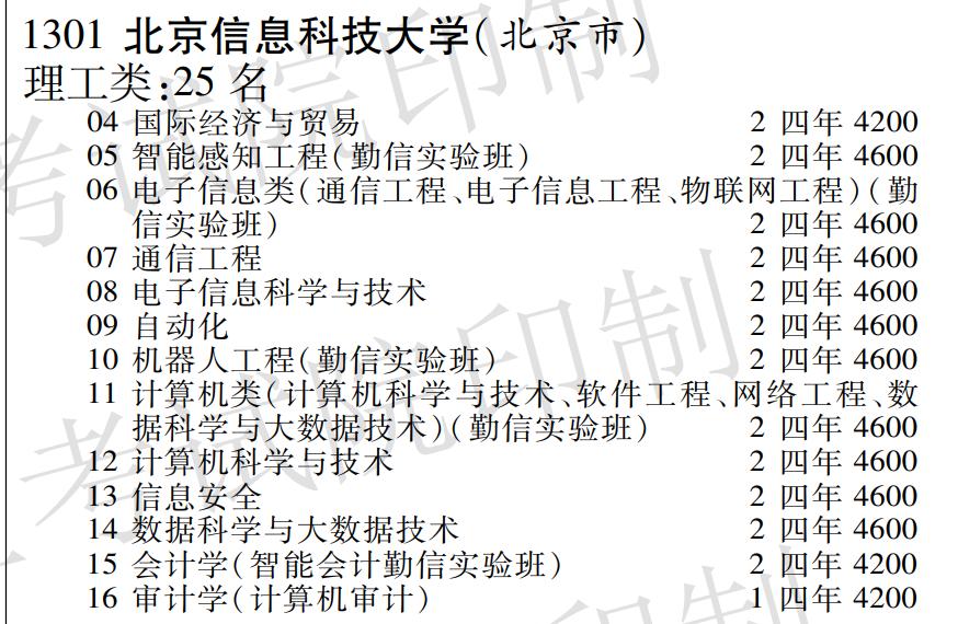 北京信息科技大学简介专业推荐,北京信息科技大学工科