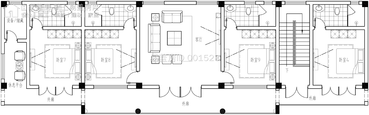 20套最全中式四合院大全,最经典的中式两层四合院