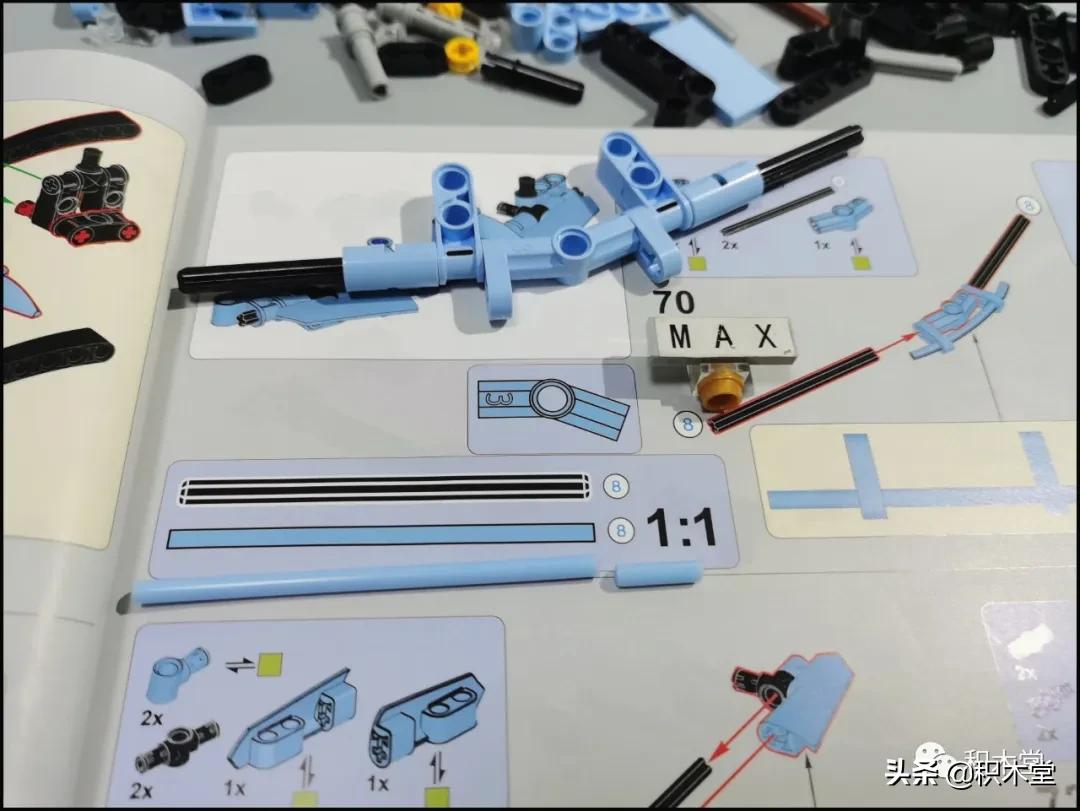 宇星模王13056拼装全过程,宇星模王积木开箱拼装过程