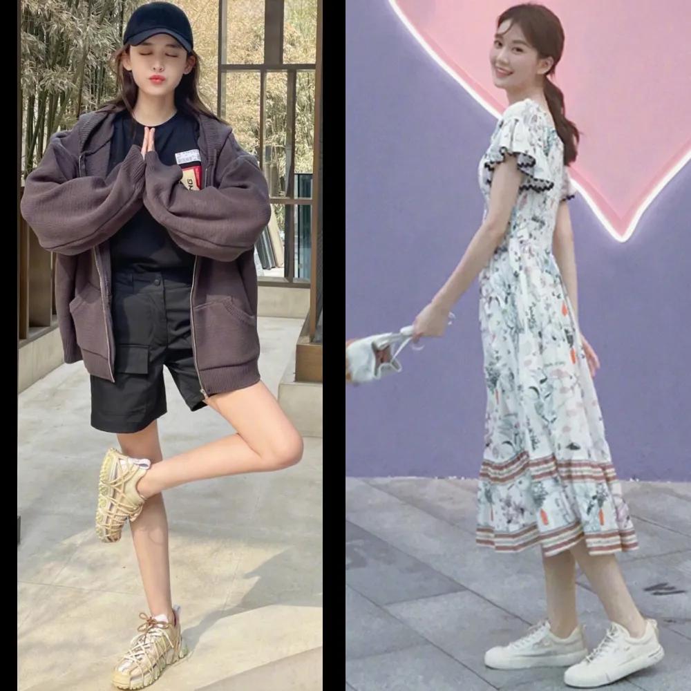 杨幂穿的运动鞋,中国风鸿星尔克鞋子