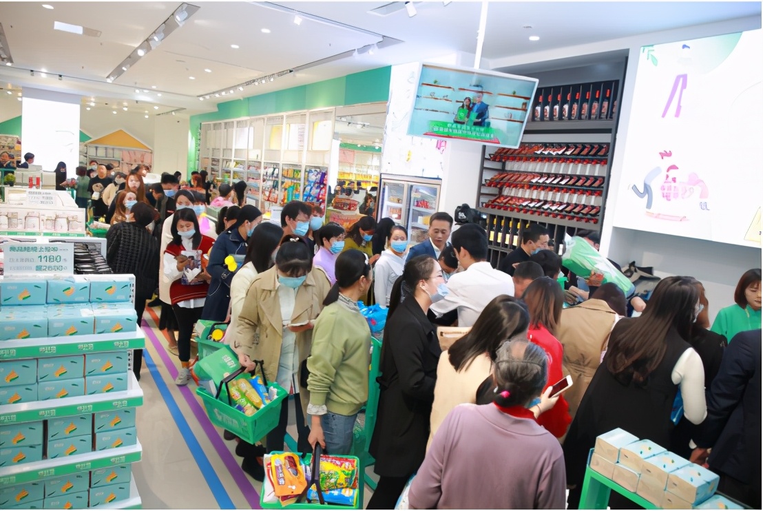 绿叶购单店试营业第二天营业额再破十万