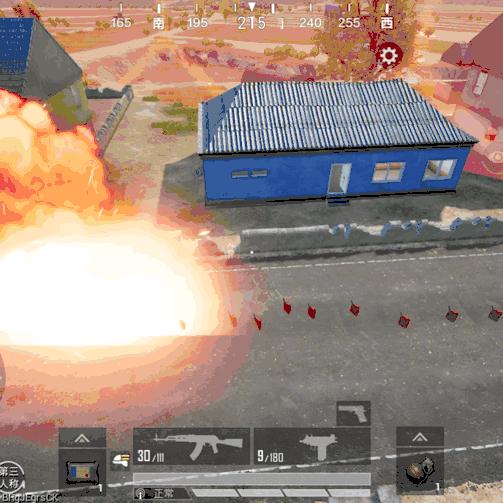 和平精英油桶几枪爆,和平精英炸油桶卡点视频