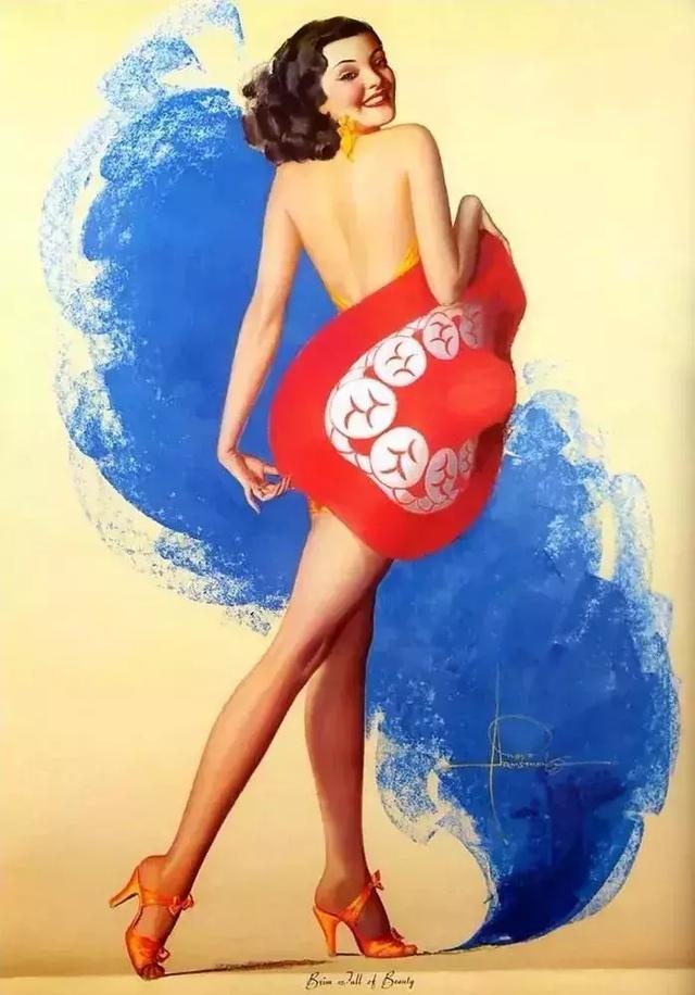 色粉画人物欧美姑娘经典,美国画家笔下美女