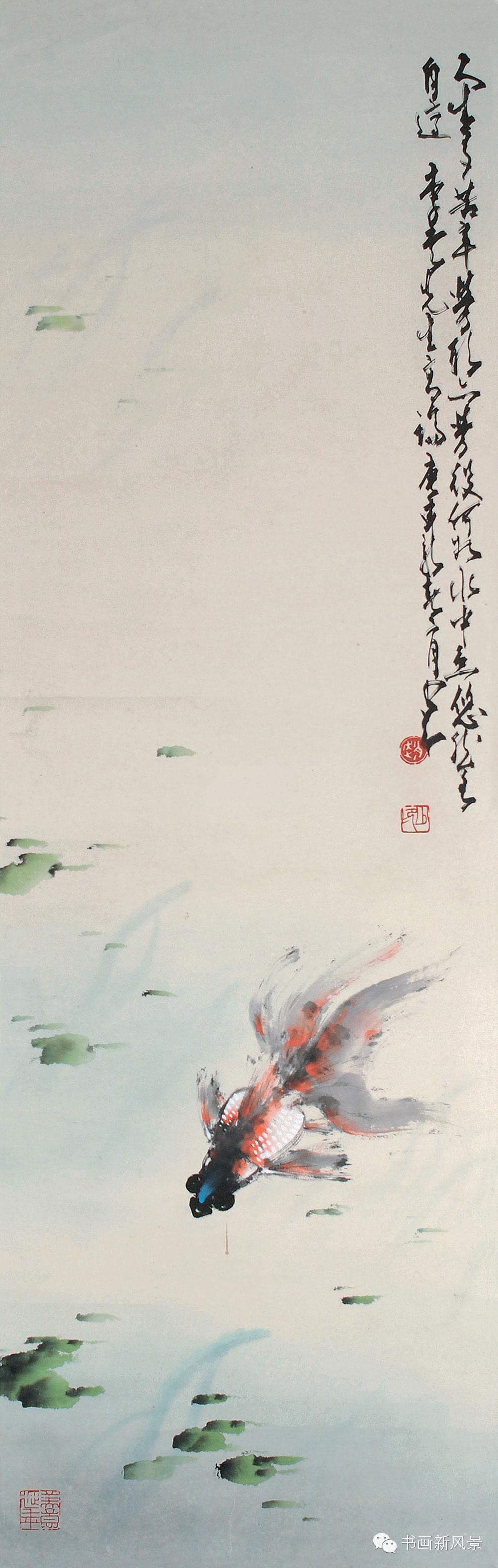 临岭南画派代表人物赵少昂笔意,赵少昂花鸟鱼虫作品