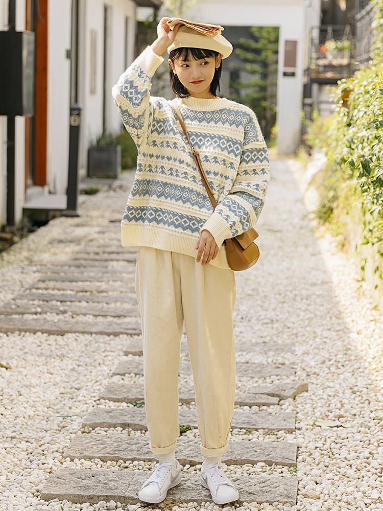 温柔又保暖的穿搭学生党女,冬季保暖时尚穿搭小个子学生