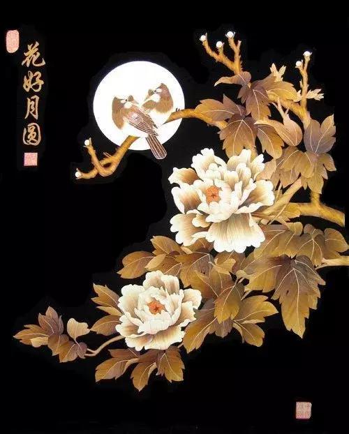 麦秆画芦苇画,最好看的麦秆画