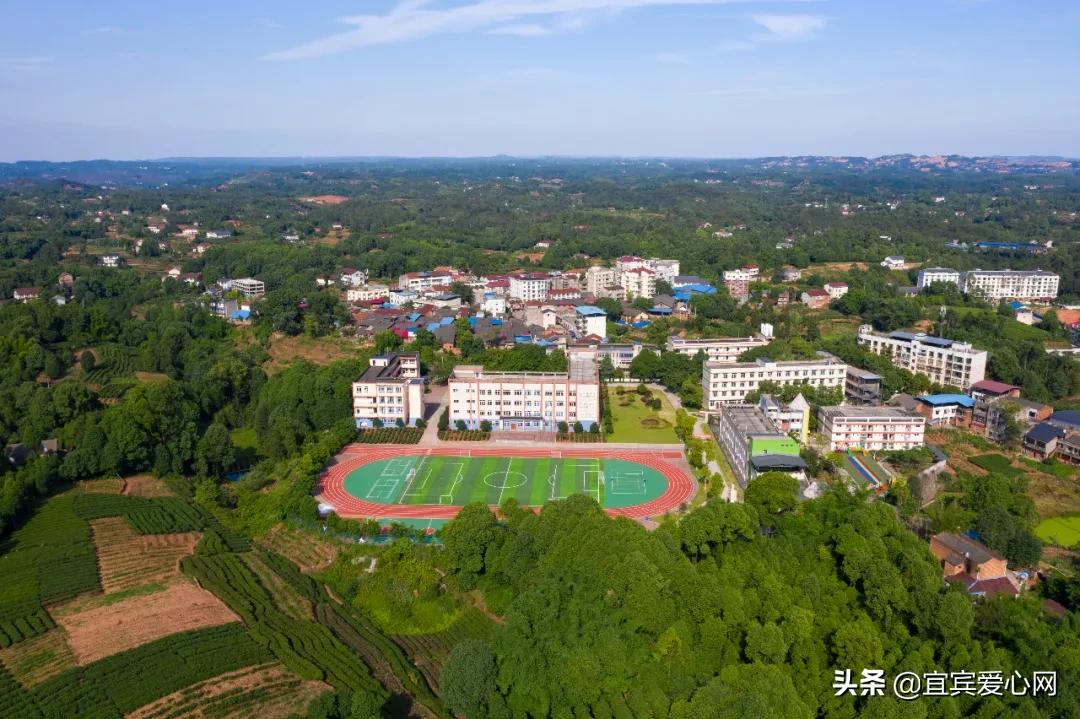 航拍青山绿水震撼风景竖屏视频,震撼校园秋景航拍