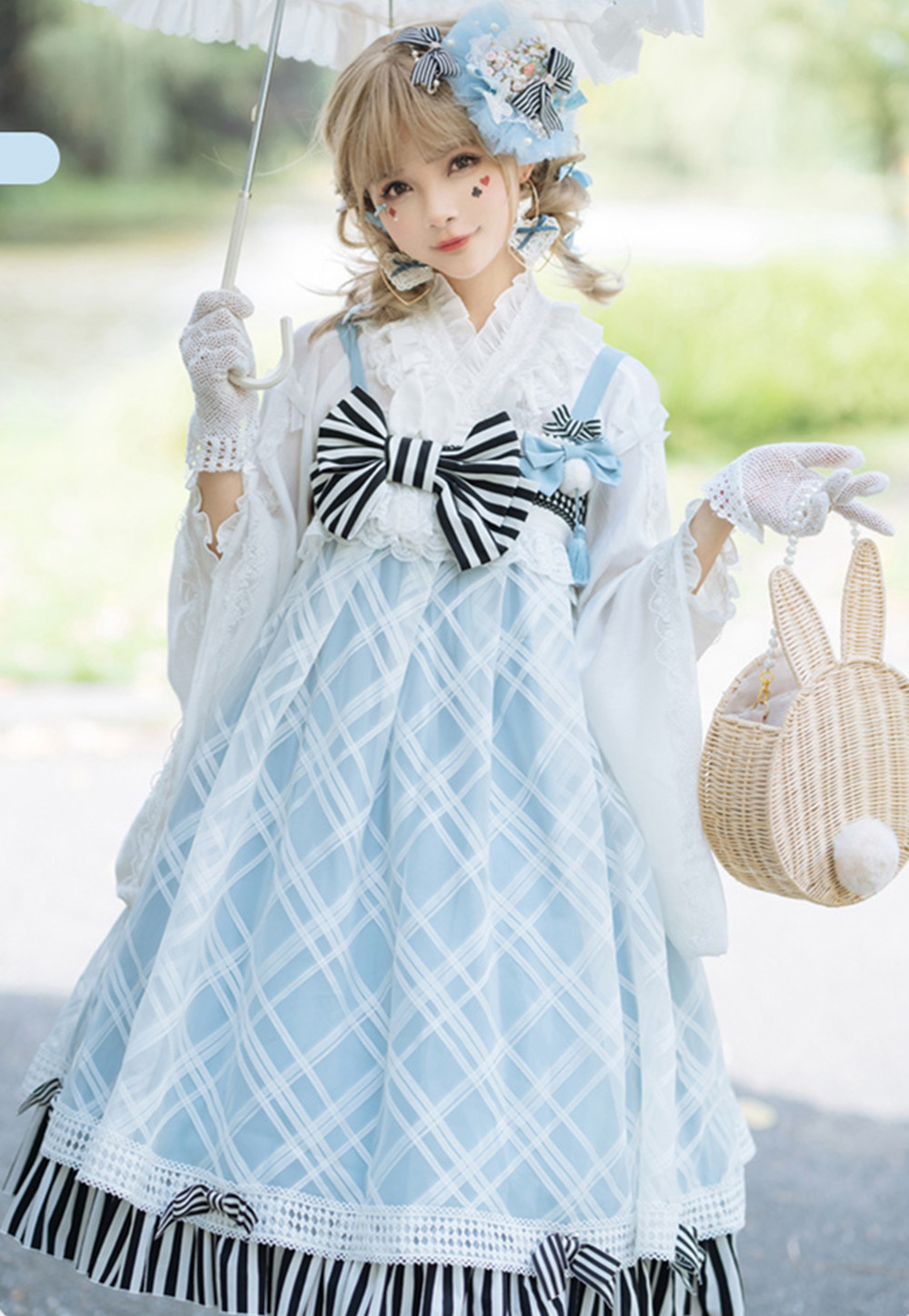 适合夏天穿的日常轻lo裙优雅,爱丽丝lo裙穿搭