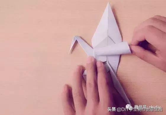 用千纸鹤糖纸做千纸鹤慢教程,不一样的纸鹤折纸