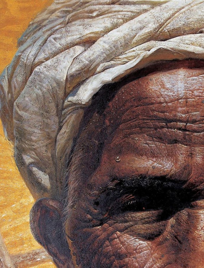 罗中立春蚕在哪展览,罗中立的油画春蚕图片