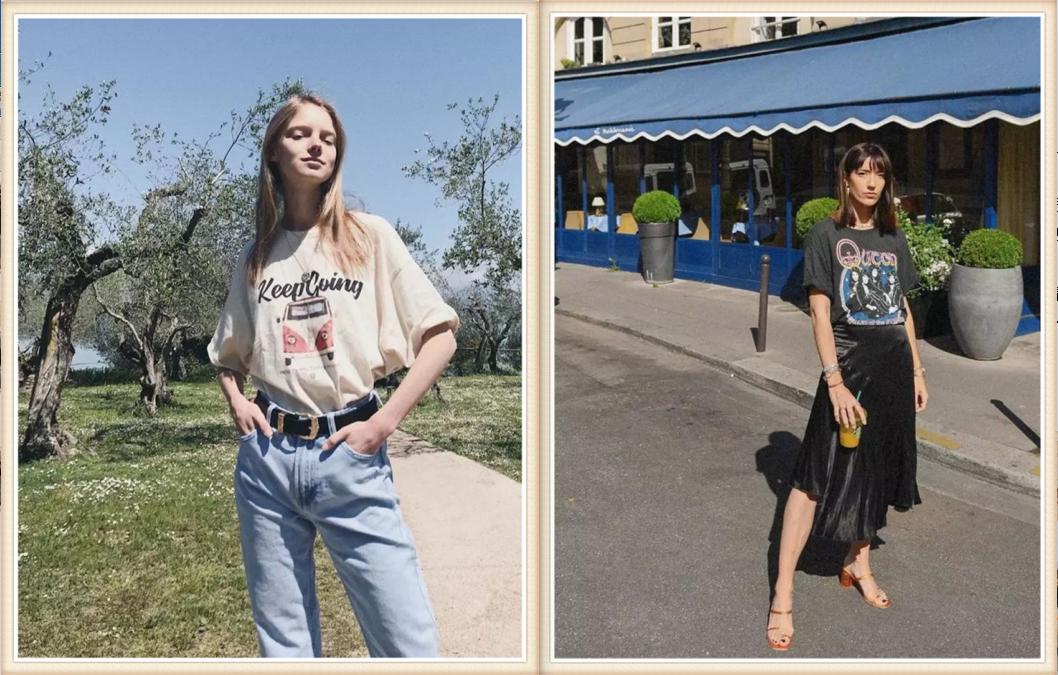 t恤大的穿着好看吗,t恤要大一号还是小一号