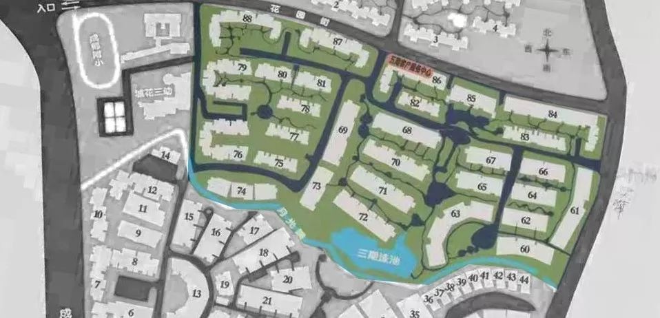 成师附小万科分校楼盘,万科城市花园1期楼栋分布图