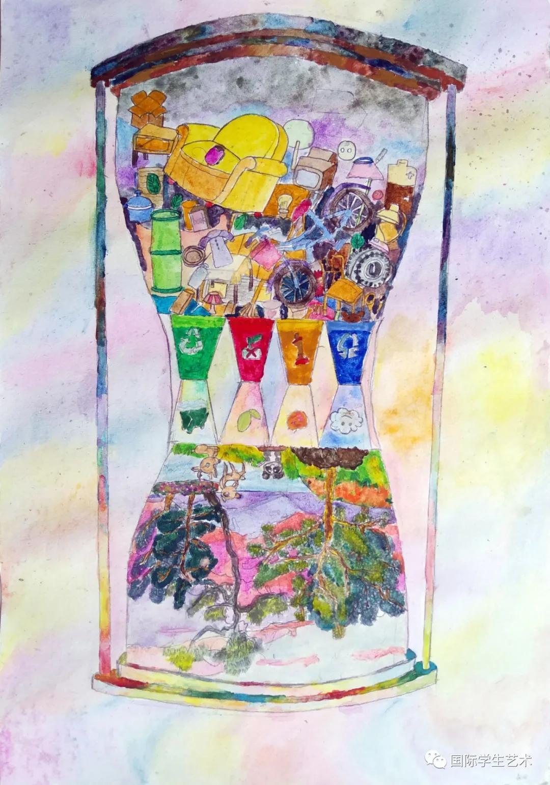 2018世界杯儿童画获奖作品,第十一届世界杯青少年绘画大赛