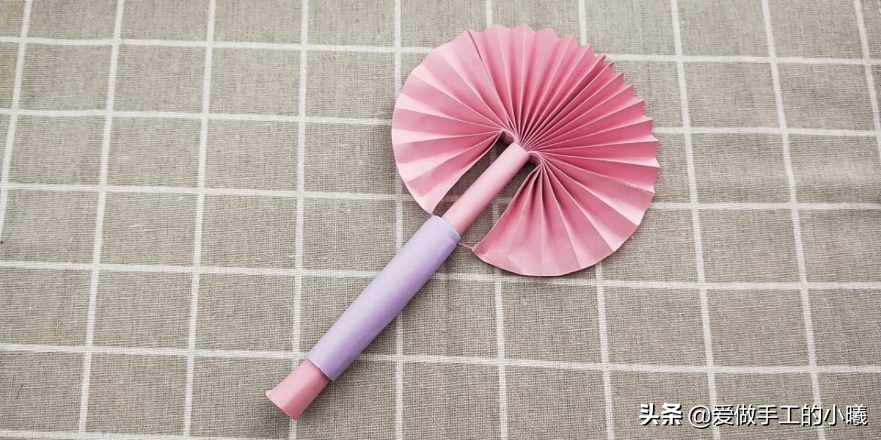 做一个凉快又简单的小扇子,小手工制作夏天小扇子教程