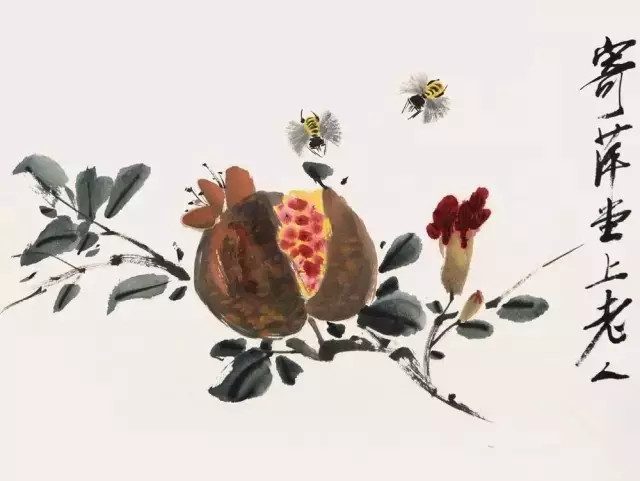 石榴寓意多子牡丹寓意富贵,石榴寓意诗词