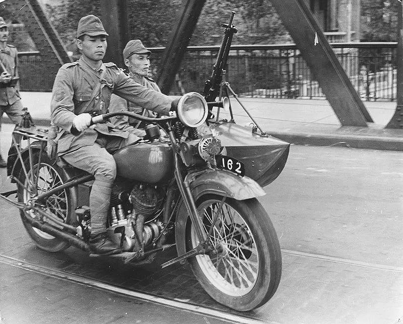 日军哈雷戴维森摩托车,侵华日军的魔爪