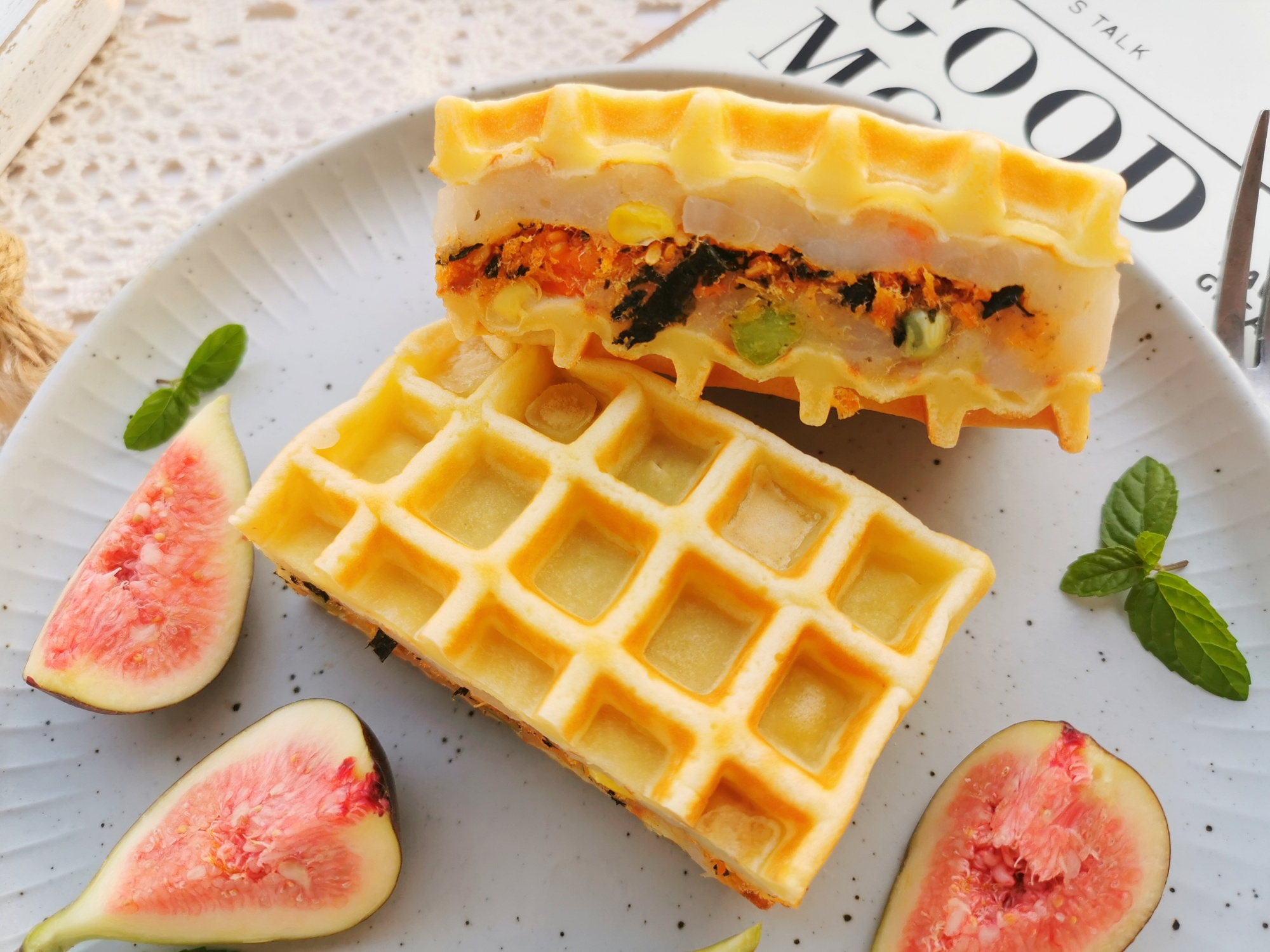 不用低筋面粉的华夫饼教程,华夫饼怎么做又松软又好吃