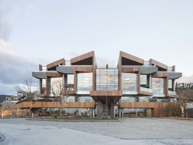 济州岛的贝希泳池别墅,韩国济州岛海景独栋大别墅