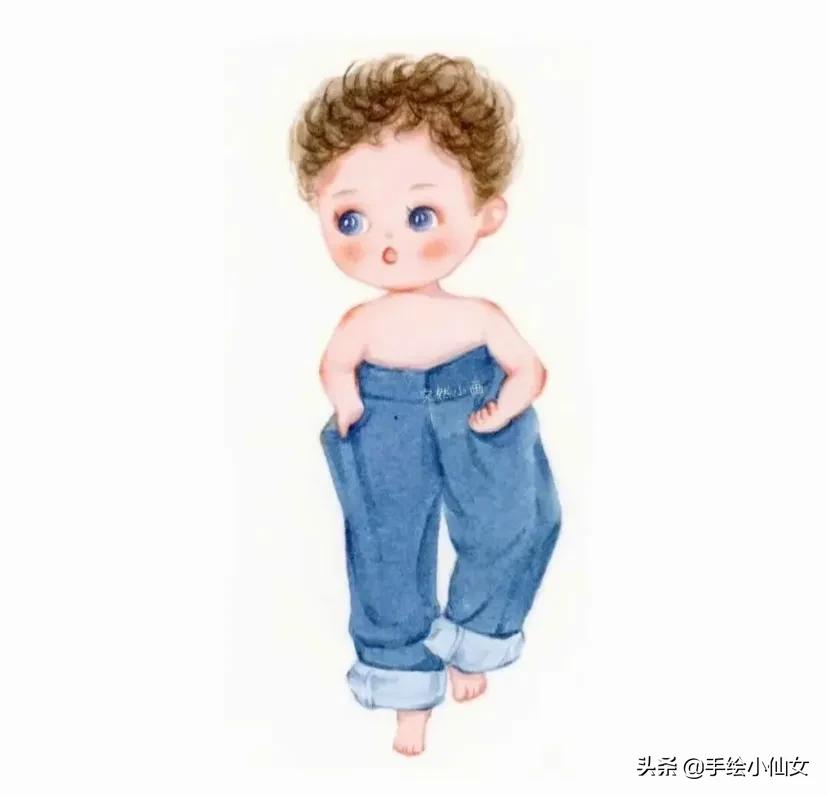 超萌超清晰的小孩情侣头像,情侣头像萌娃一男一女两张分开