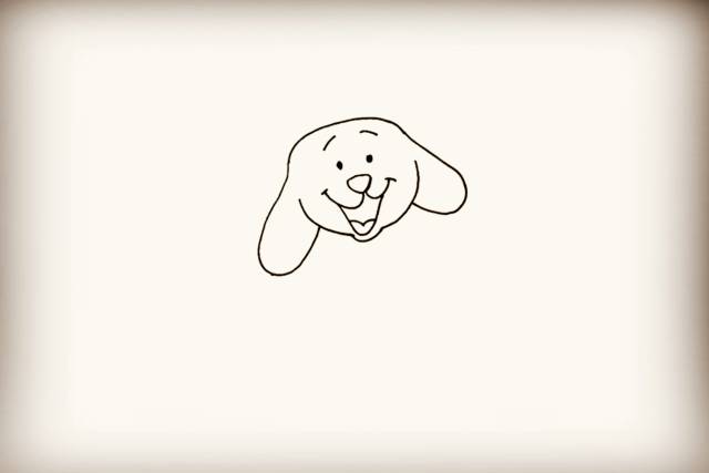 小狗简笔画ins风简单又好看图片,简单又超凶的小狗简笔画图片图文